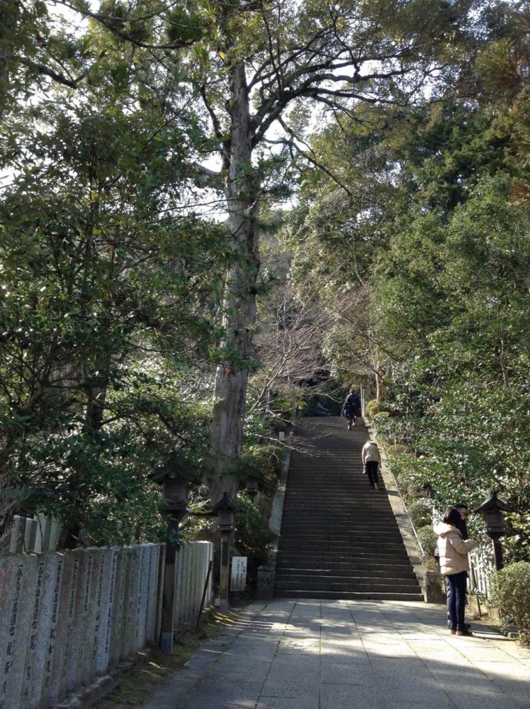 葛城一言主神社参道と祓戸社